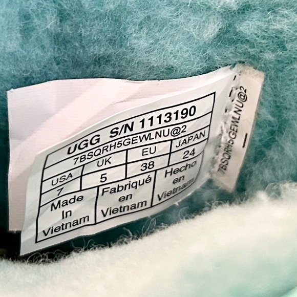 Green Waterproof Women’s Ugg Classic Clear Mini Sz 7 - Picture 8 of 10
